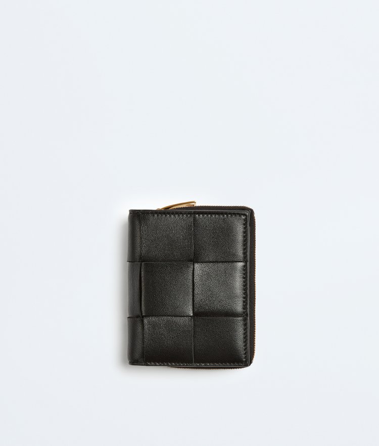 Bottega Veneta スモール カセット 二つ折りファスナーウォレット