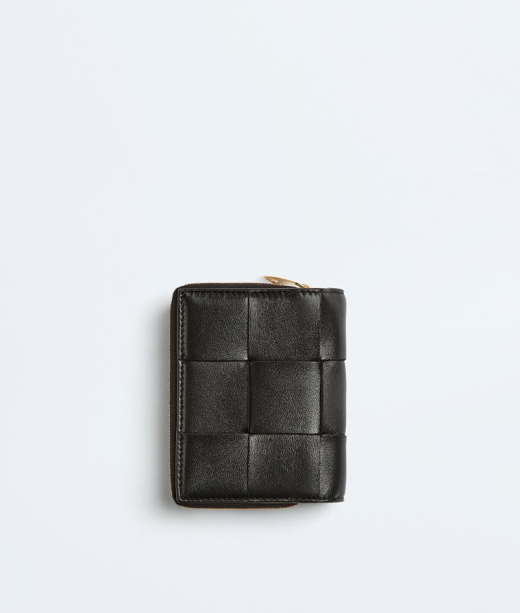 Bottega Veneta スモール カセット 二つ折りファスナーウォレット