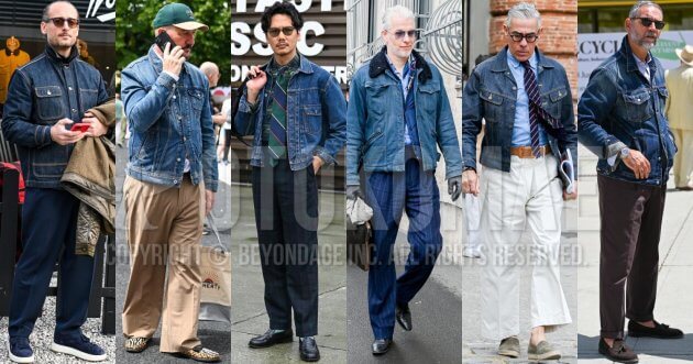 How to Style a Denim Jacket with Slacks: A Way to Transform American Casual Style into a Sophisticated Look