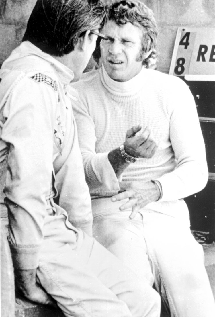 Hollywood: Actor Steve McQueen (on right