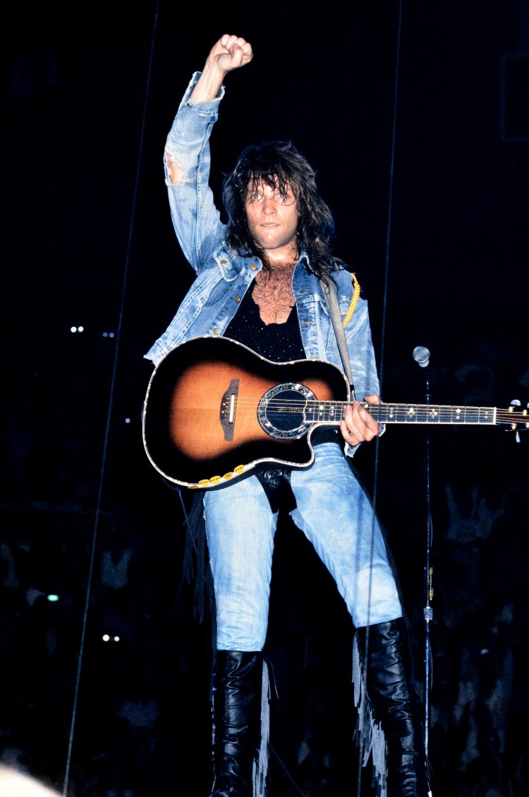 Photos of Jon Bon Jovi performing live in Indianapolis USA - 02 Mar 1987.