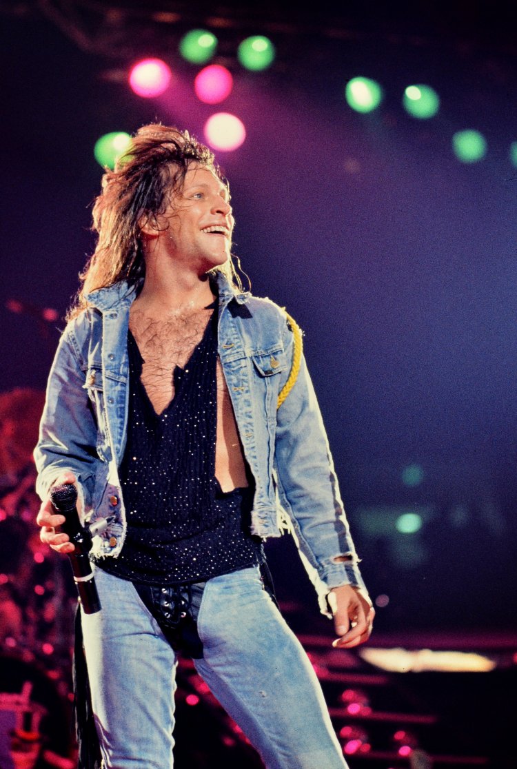 Photos of Jon Bon Jovi performing live in Indianapolis USA - 02 Mar 1987.