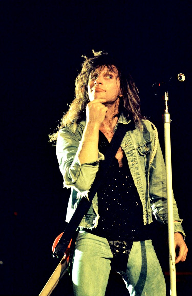 Photos of Jon Bon Jovi performing live in Indianapolis USA - 02 Mar 1987.