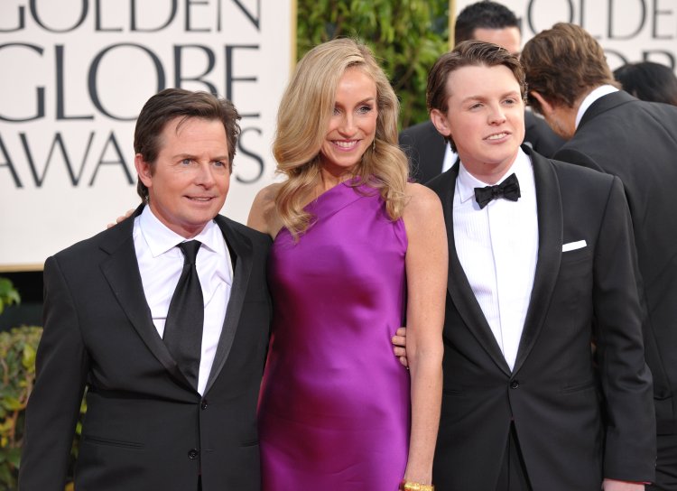 Michael J. Fox, Tracy Pollan, Sam Fox