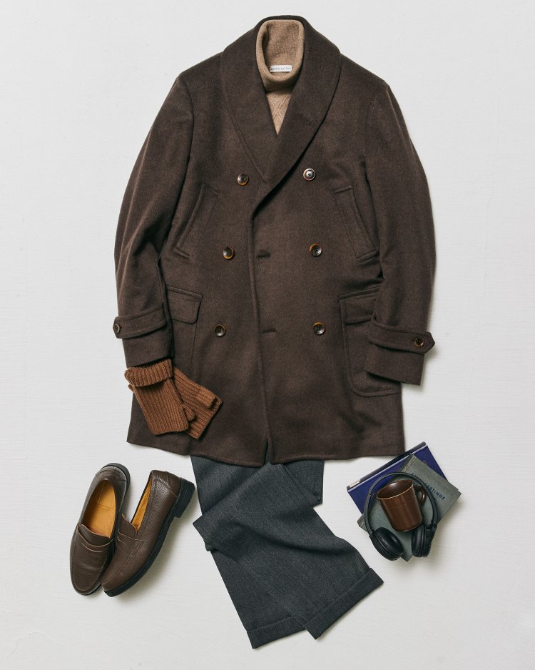 Dress and P-Coat Outfit