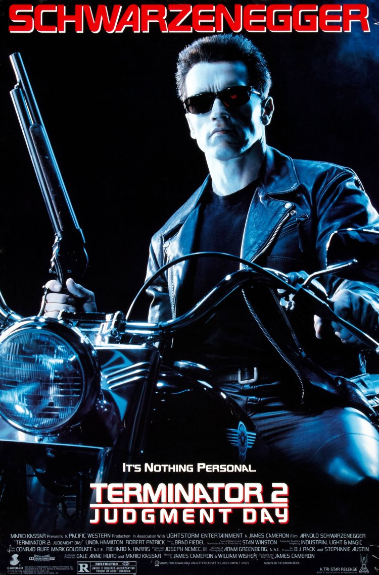TERMINATOR 2: JUDGMENT DAY, US poster art, Arnold Schwarzenegger, 1991. ©TriStar Pictures/courtesy