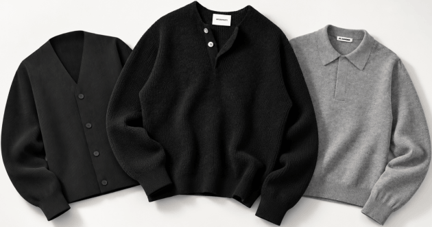 Simple yet memorable. Three knitwear picks that embody the “Less is More” aesthetic